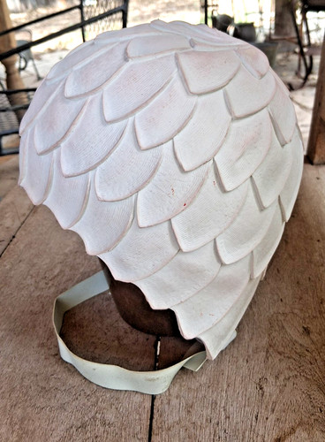 Vintage white rubber - vintage, textured