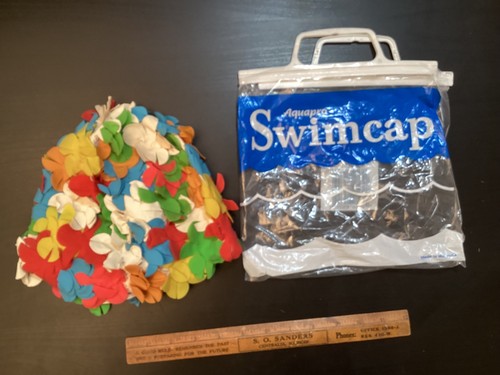 Aquapro flowered bathing cap - flowered,